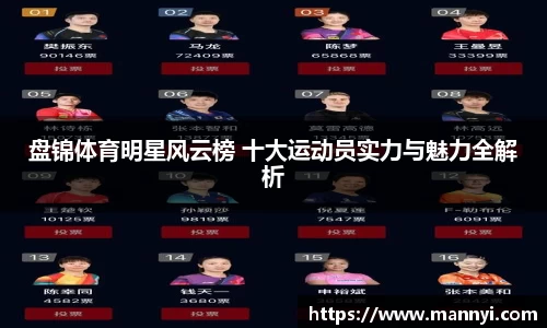 盘锦体育明星风云榜 十大运动员实力与魅力全解析