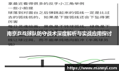 南京乒乓球队防守战术深度解析与实战应用探讨